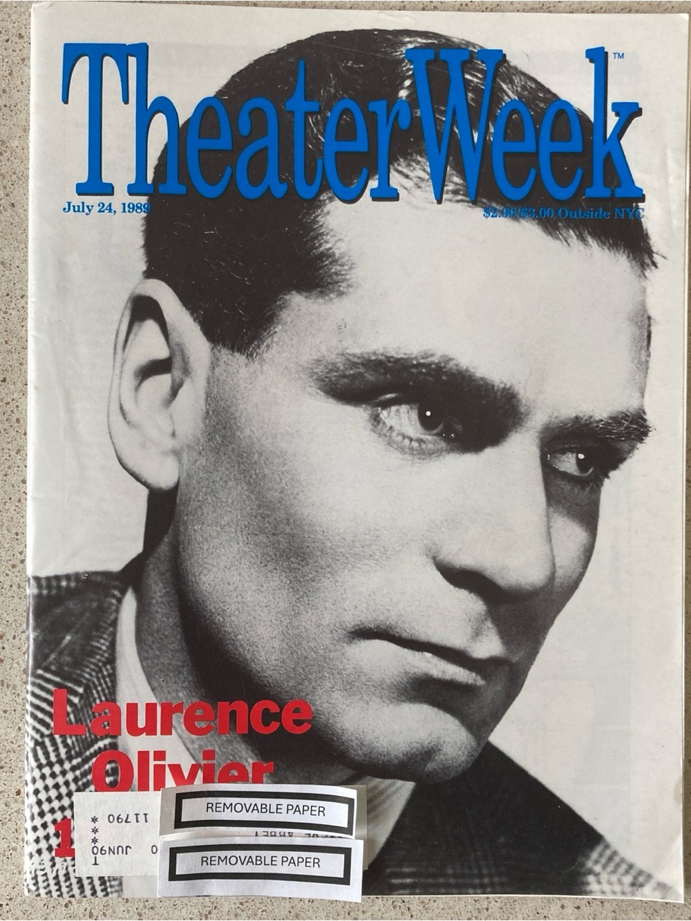 Laurence Olivier Tartuffe : Cuban Style Theater Week Magazine July 24 1989 Label
